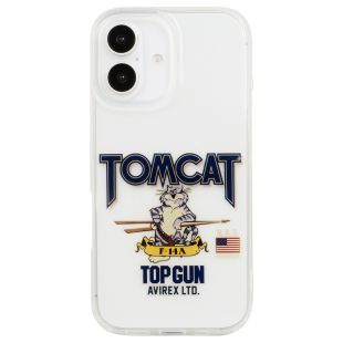 【iPhone16 ケース】AVIREX TPUクリアケース (トムキャット)-4573317643063