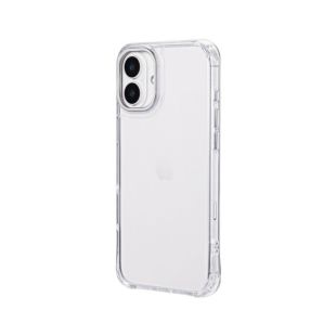 【iPhone16 Plus ケース】カメラ保護・耐衝撃ハイブリッドケース「mycam」 (シルバー)-4582698098348