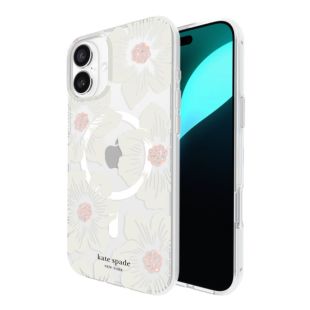 【iPhone16 Plus ケース】Protective Hardshell Case for MagSafe (Hollyhock Floral)-4573565919866