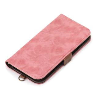 【iPhone16 Plus ケース】フリップカバー  (ダスティピンク)-4573540893426