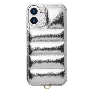 【iPhone16 Plus ケース】Puffy Case (silver)-4573558556009