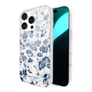【iPhone16 Pro ケース】Protective Hardshell Case for MagSafe (Flowerbed Blue)-4573565919392
