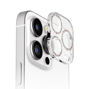 【iPhone16 Pro/16 Pro Max フィルム】カメラフルプロテクター  (ラメシルバー)-4573540893181