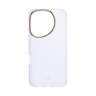【iPhone16 Pro ケース】クリアカラー耐衝撃ハードケース (ゴールド/クリア)-4522327978870