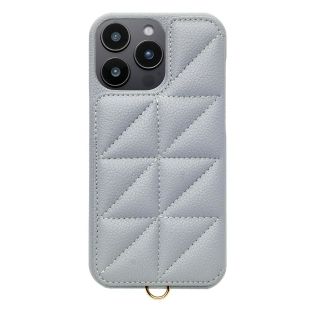【iPhone16 Pro Max ケース】Triangle Puffy Case (pale blue)-4573558556252
