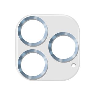 【iPhone15 Pro/15 Pro Max フィルム】カメラ全体保護ガラスフィルム (シエラブルー)-4516023783715