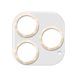 【iPhone15 Pro/15 Pro Max フィルム】カメラ全体保護ガラスフィルム (ゴールド)-4516023783708
