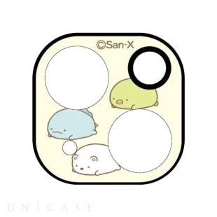 【iPhone13 mini/13 フィルム】すみっコぐらし カメラカバー (とかげ＆ぺんぎん＆しろくま)-4550213067773