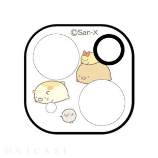【iPhone13 mini/13 フィルム】すみっコぐらし カメラカバー (ねこ＆とんかつ)-4550213067766
