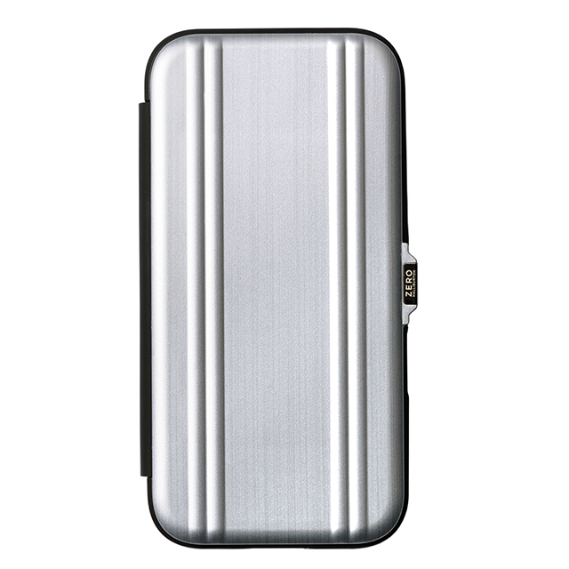 【iPhone16 ケース】ZERO HALLIBURTON Hybrid Shockproof Flip Case (Matte Silver）